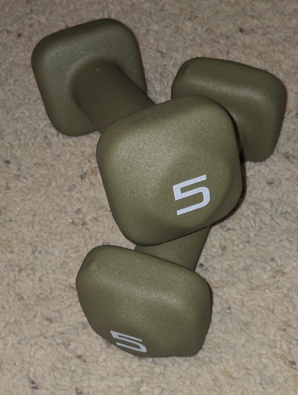 Tone Fitness Neoprene 5lb Dumbbell Pair